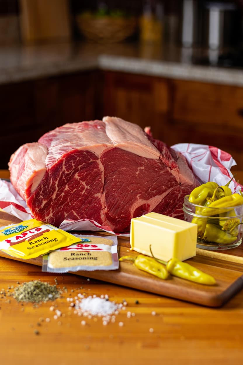 Healthy Crockpot Mississippi Pot Roast Recipe