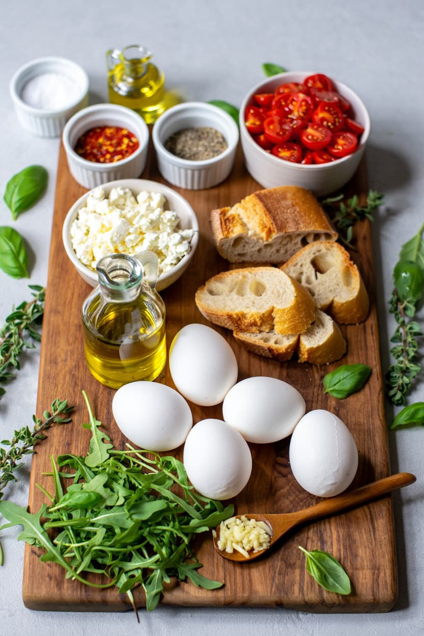 Easy Baked Feta Eggs