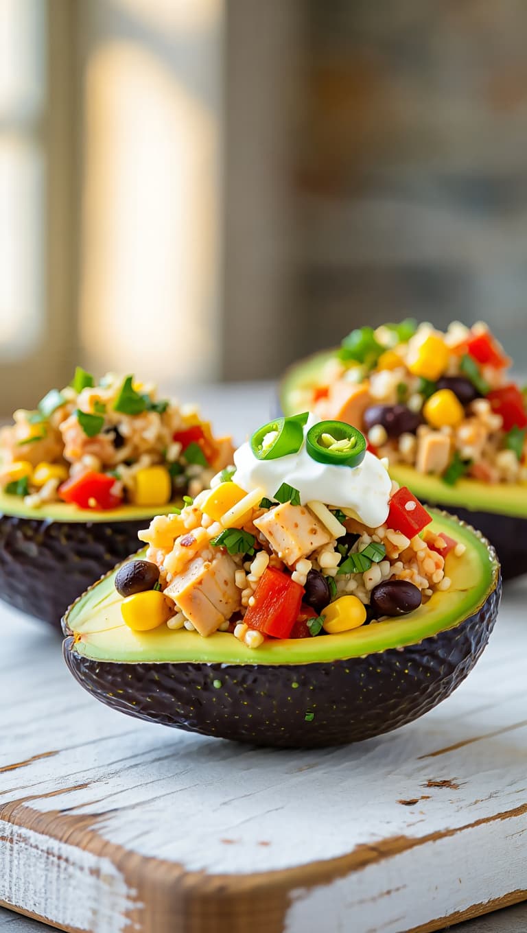 Chicken Avocado Southwest Stuffed