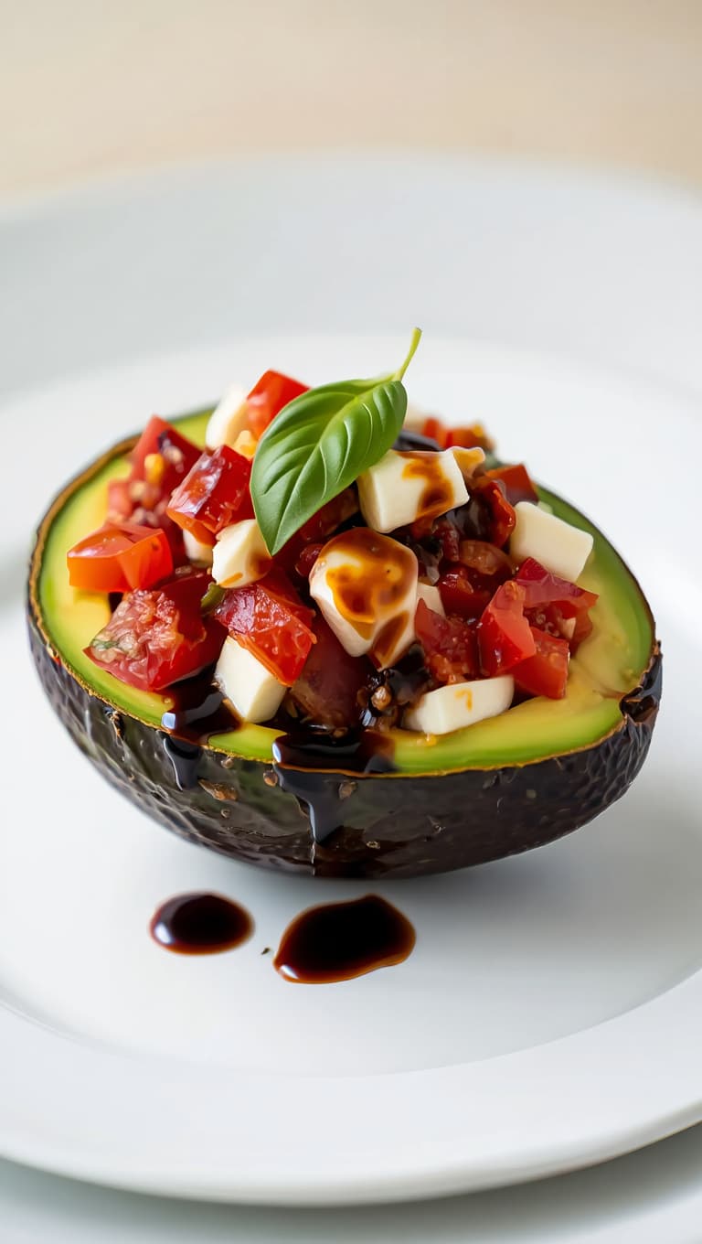 Caprese Stuffed Avocado