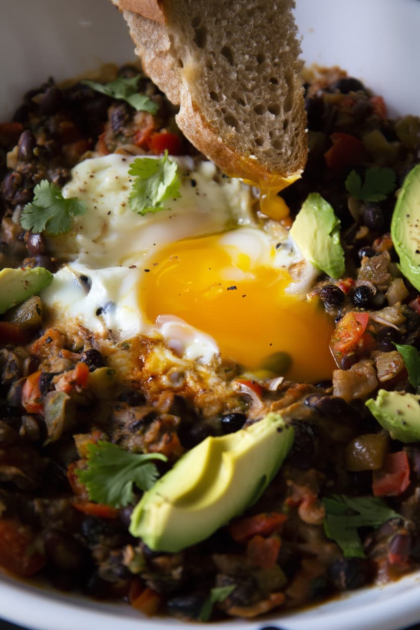 One-Pan Black Bean and Egg Skillet