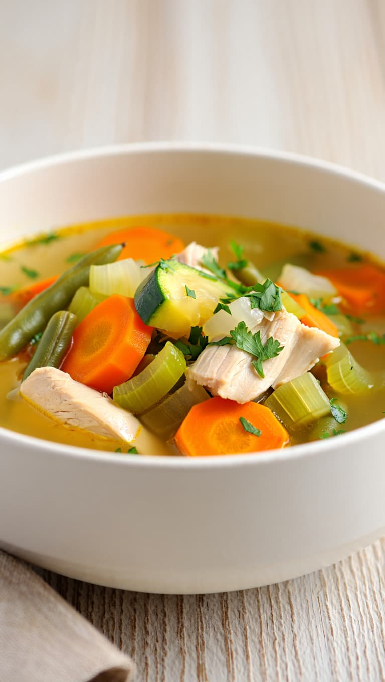 High-Protein Chicken and Vegetable Soup