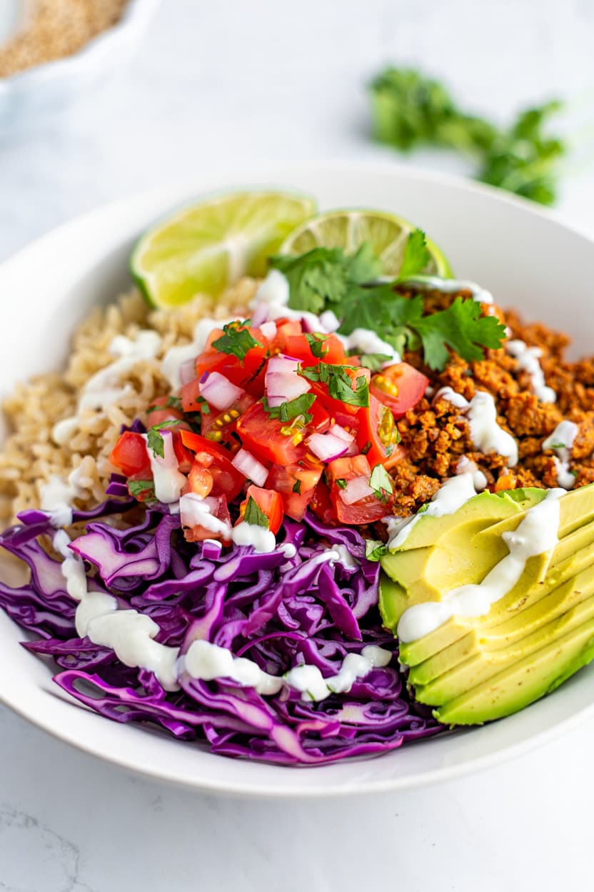 Lean Ground Turkey Taco Bowl