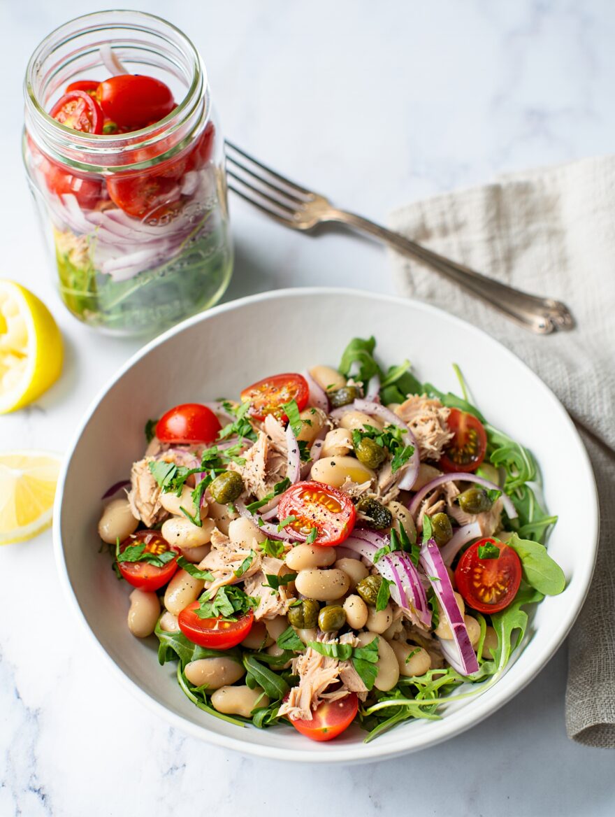 Tuscan White Bean and Tuna Jar