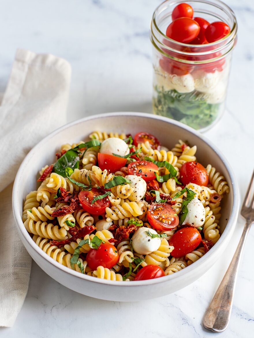 Caprese Pasta Jar