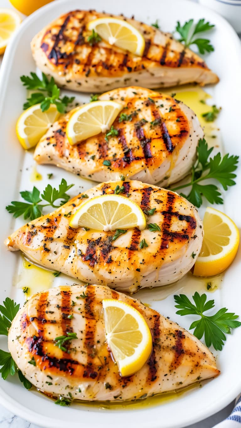 Grilled Lemon Herb Chicken Breast