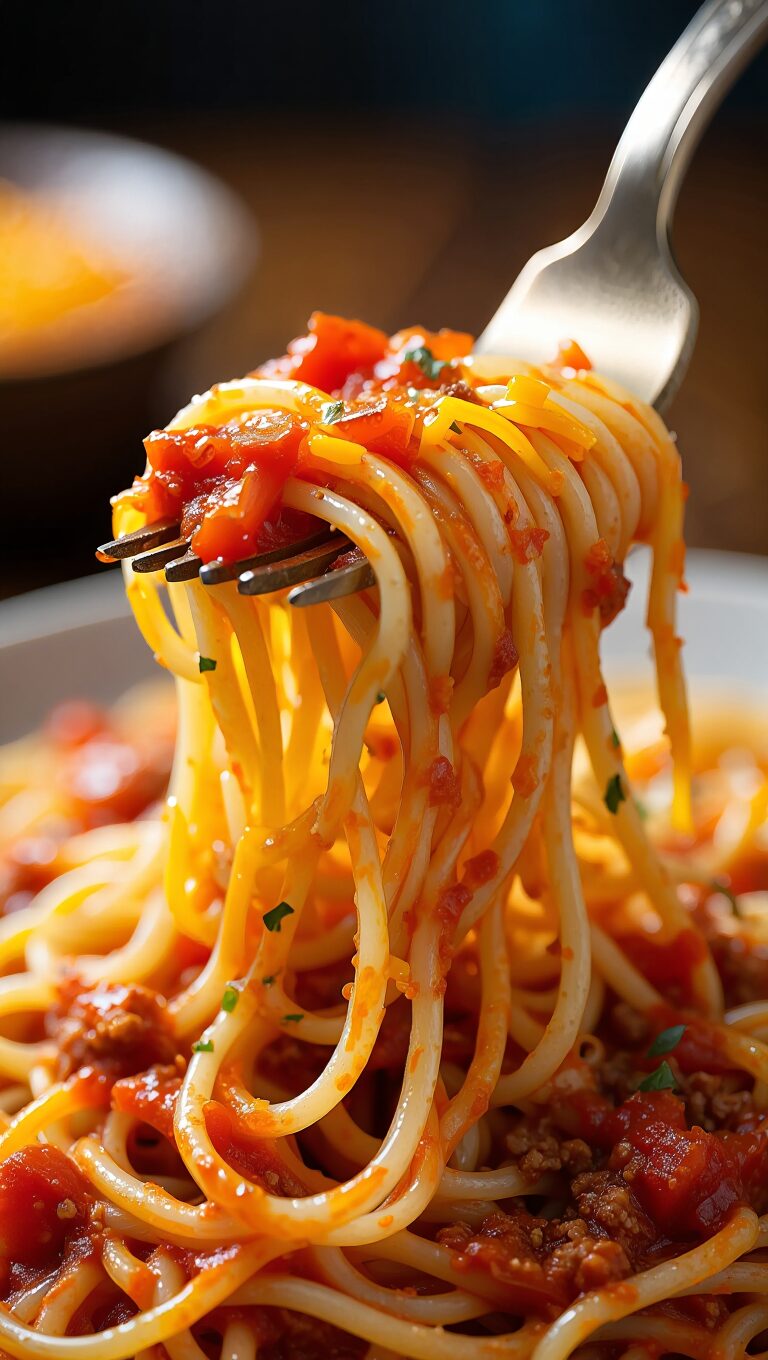 Skillet Spaghetti with Meat Sauce