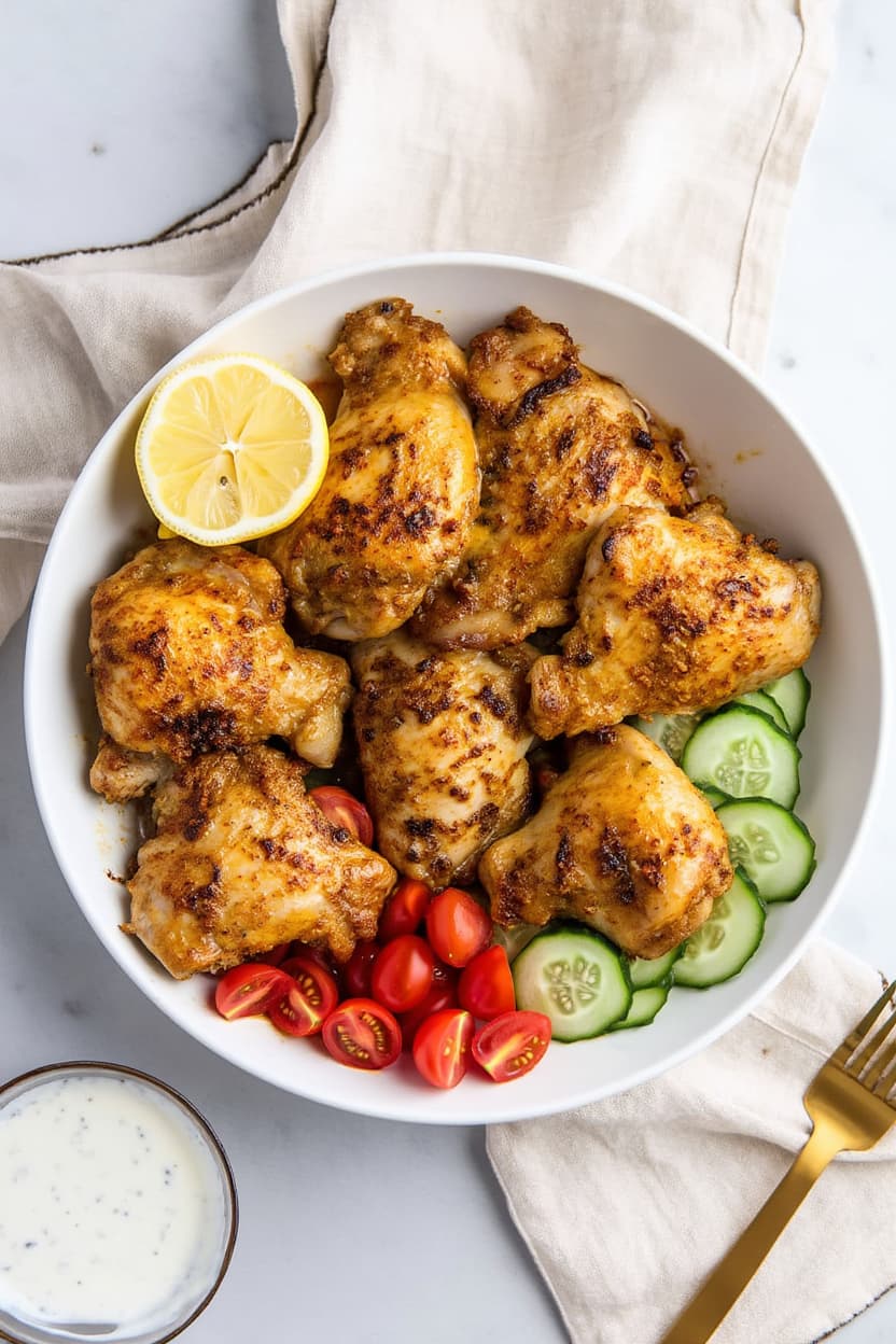 Greek Yogurt Marinated Chicken Thighs