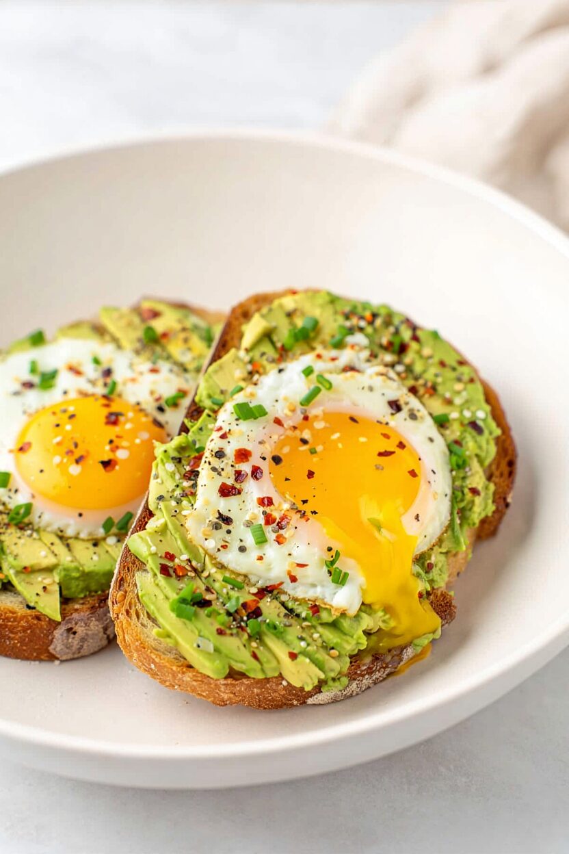 Avocado Toast with Fried Eggs