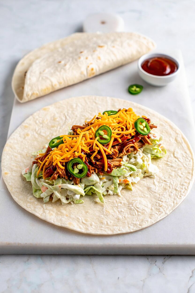 BBQ Pulled Pork Wraps