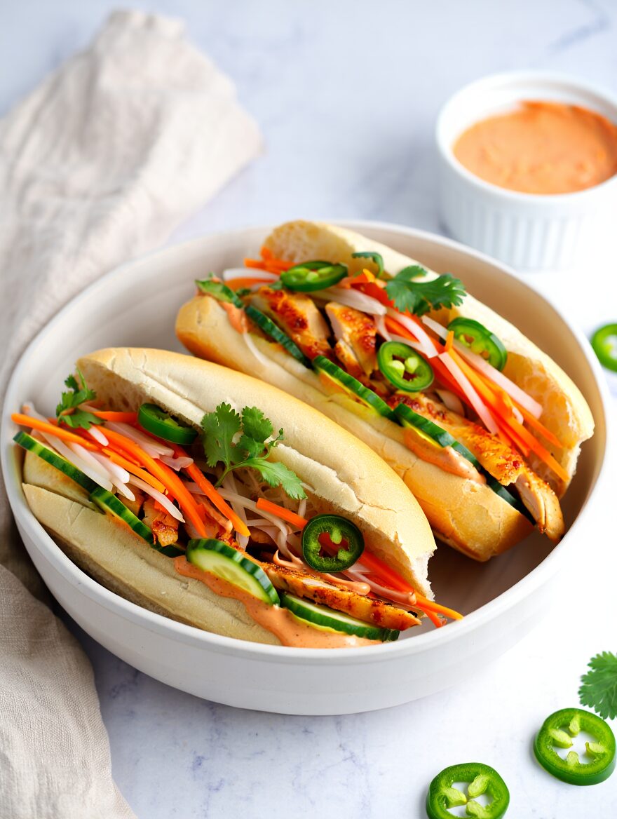 Vietnamese-Style Chicken Banh Mi