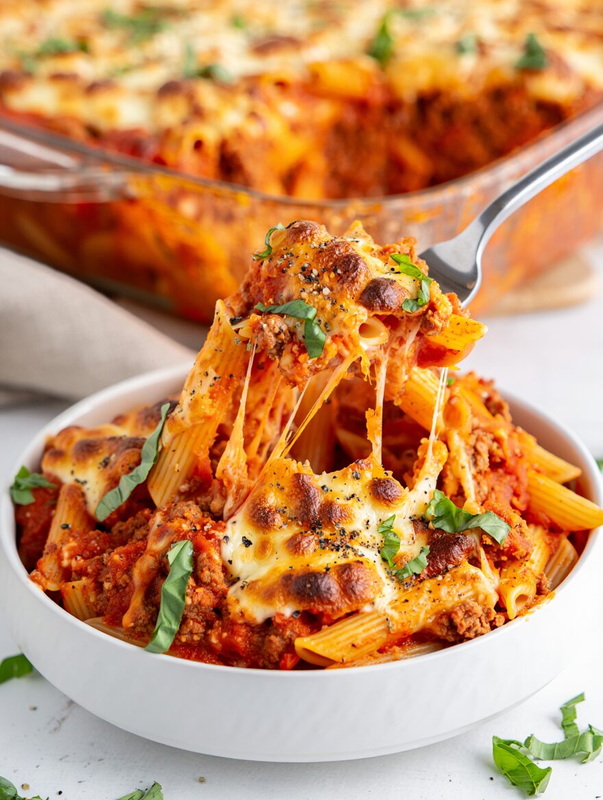 Beef and Tomato Pasta Bake