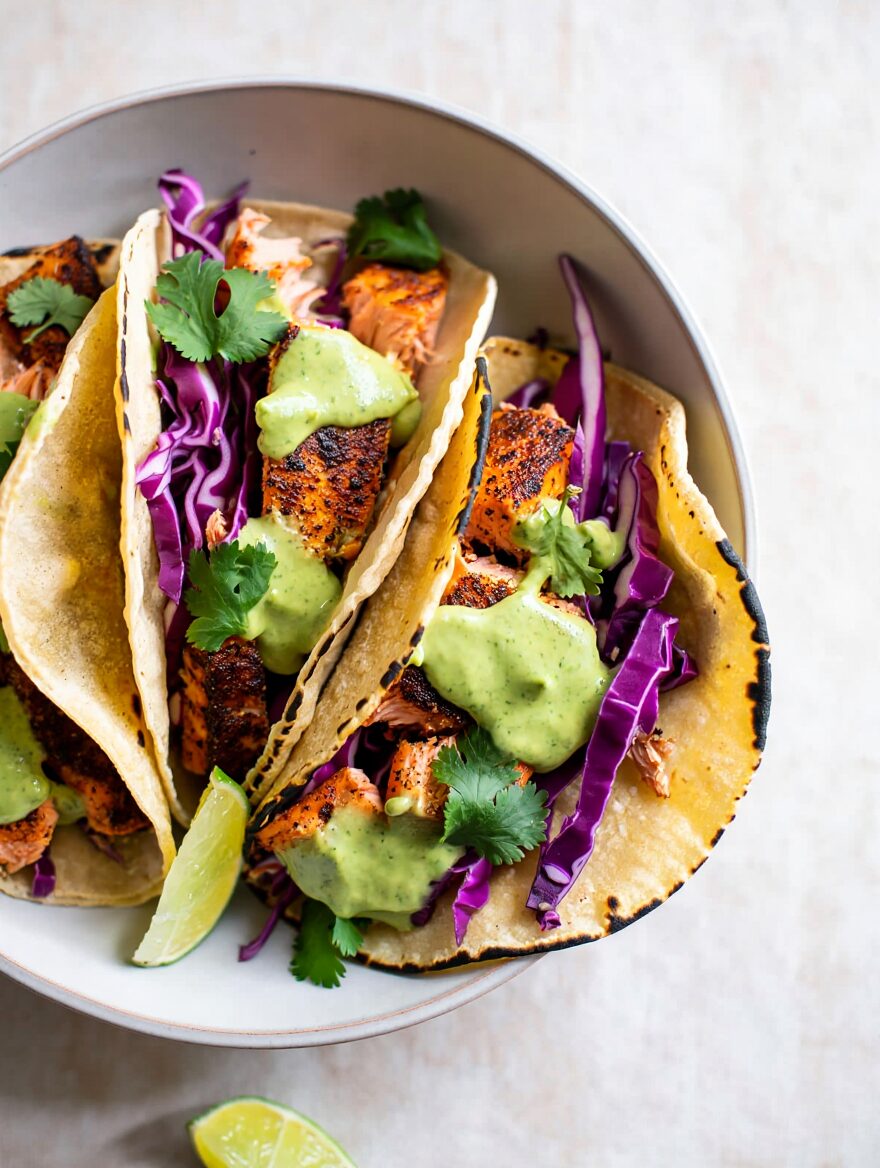 Blackened Salmon Tacos