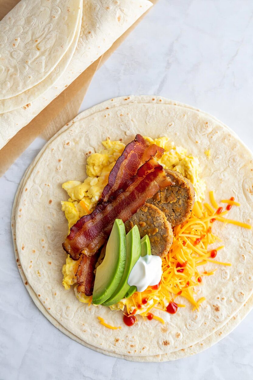 Egg and Cheese Breakfast Wraps for Dinner