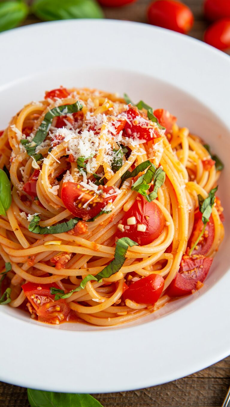 Tomato Basil Bruschetta Pasta