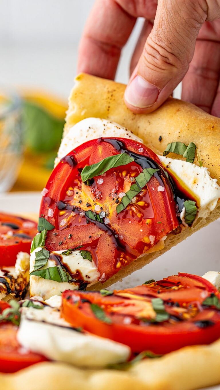 Caprese Flatbread with Balsamic