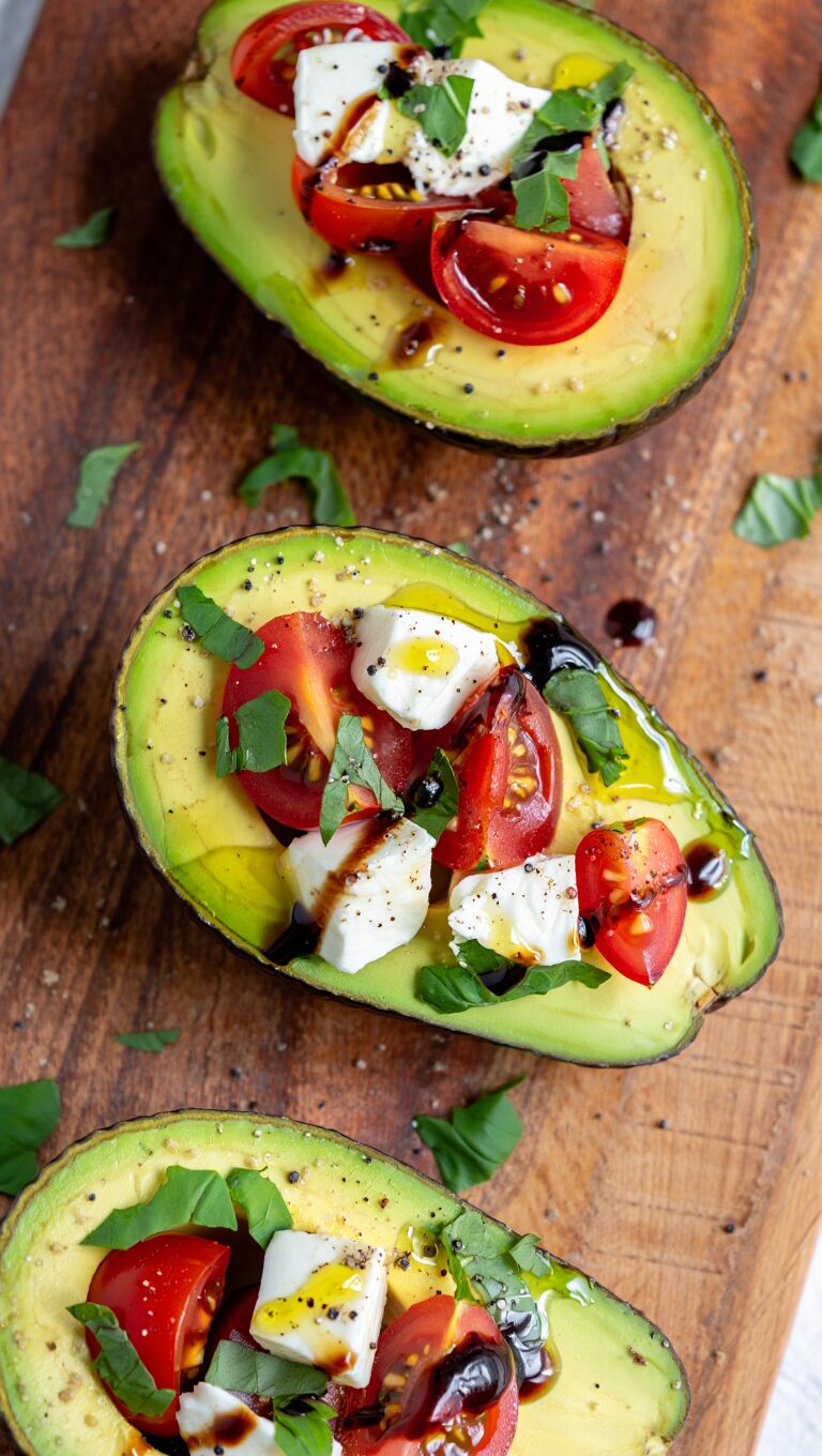 Caprese Stuffed Avocados