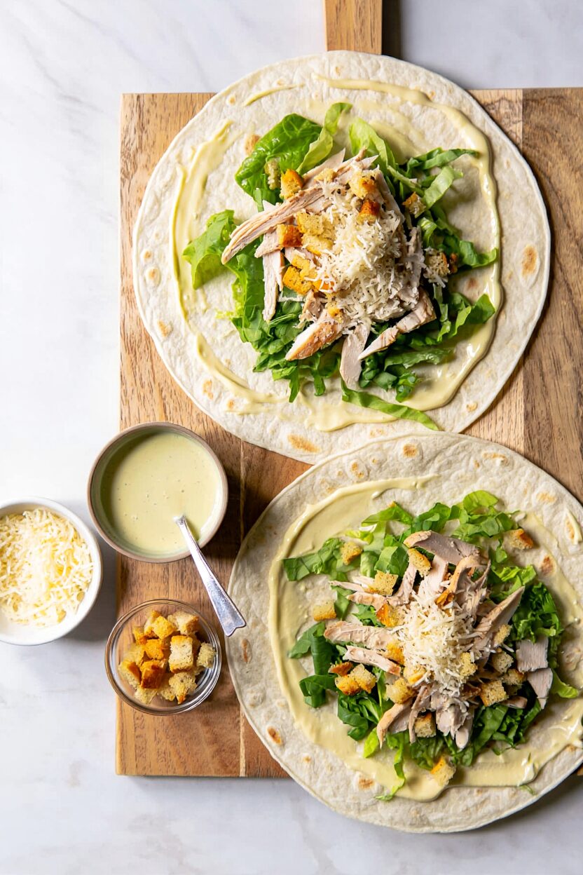 Chicken Caesar Wraps
