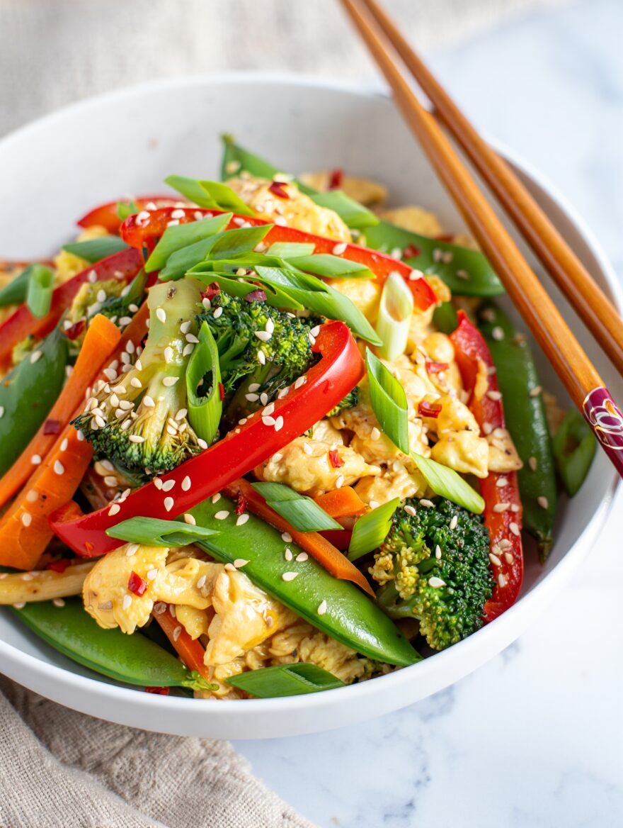 Egg White and Vegetable Stir-Fry
