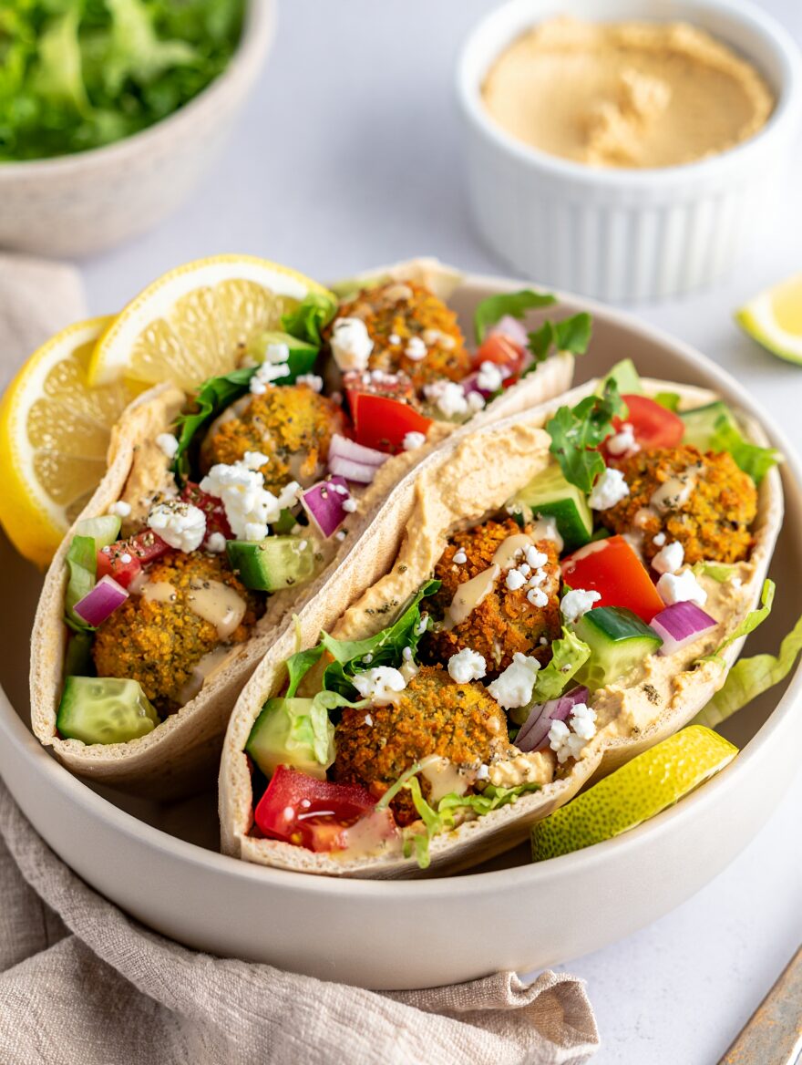 Falafel and Hummus Pita
