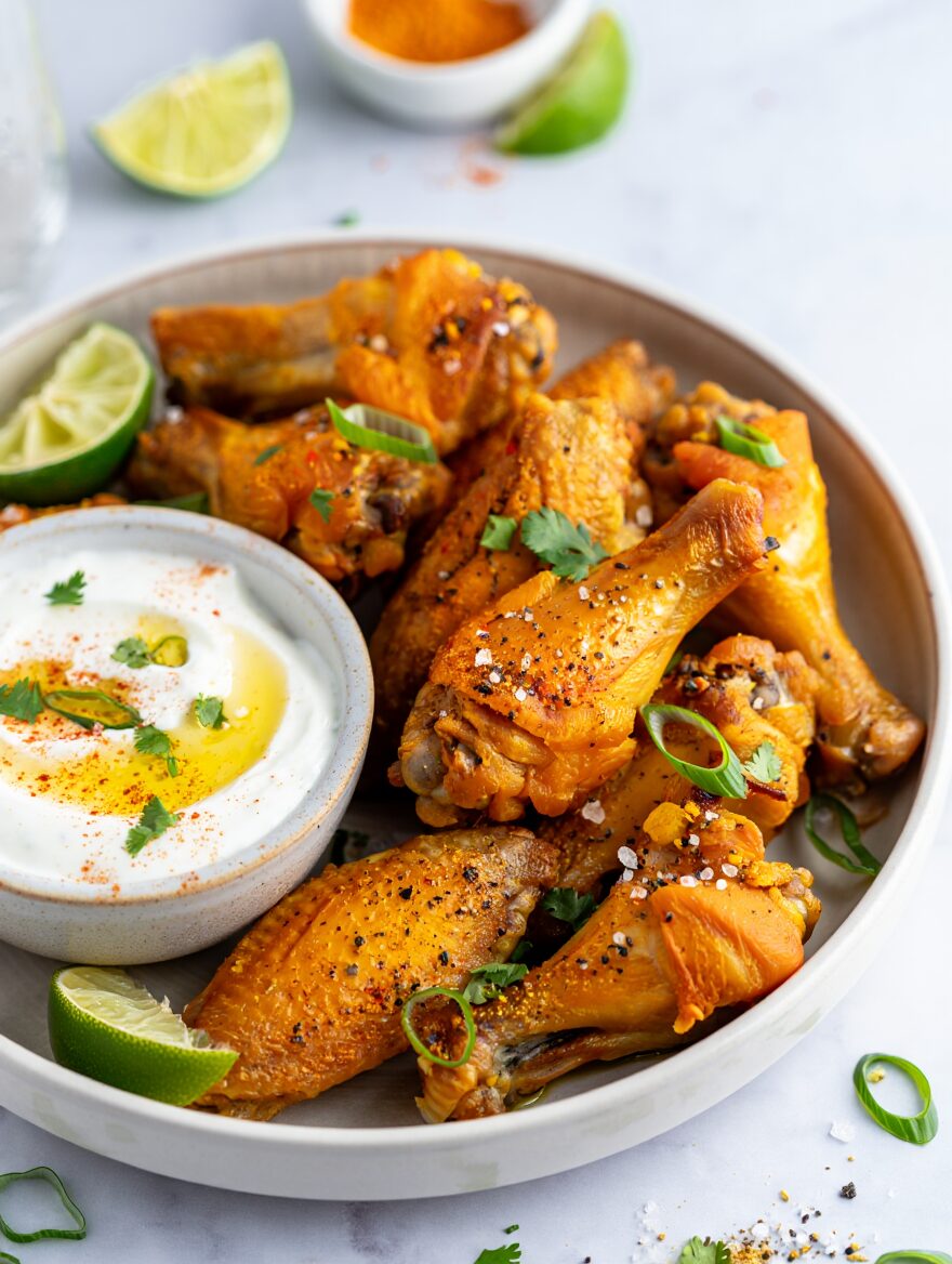 Turmeric and Black Pepper Roasted Chicken Wings