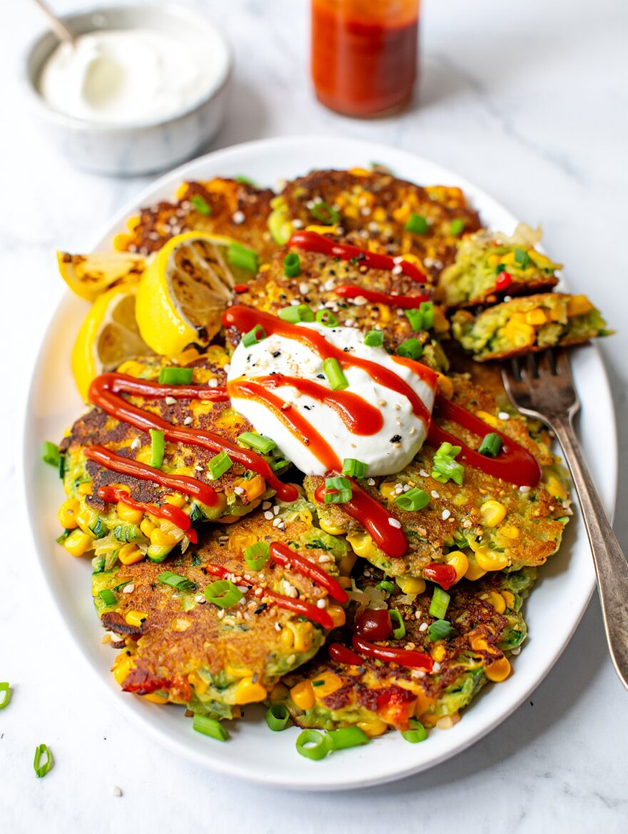 Zucchini and Corn Fritters