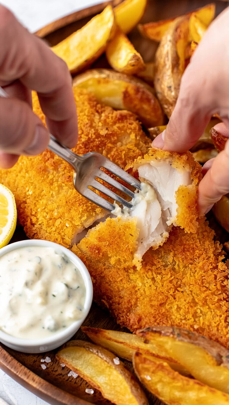 Crispy Baked Fish and Chips