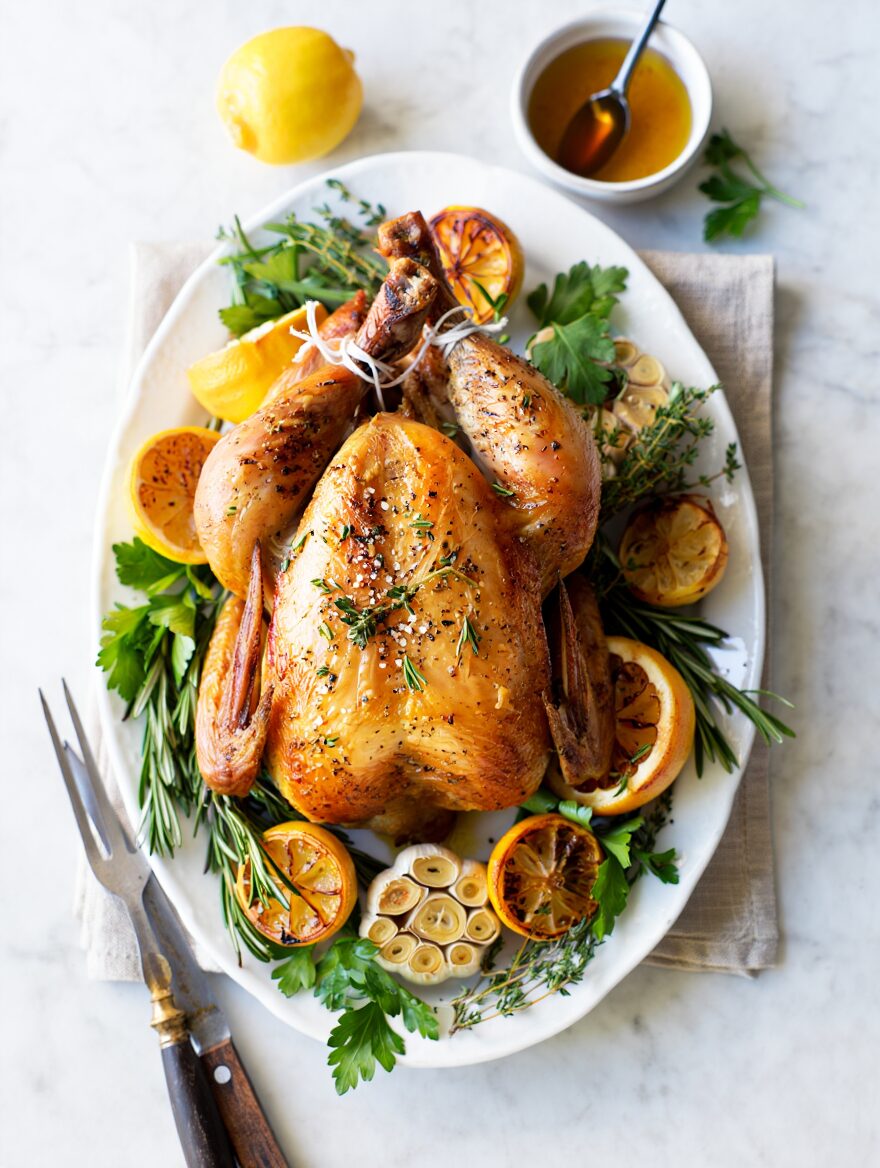 Classic Garlic and Herb Roasted Chicken