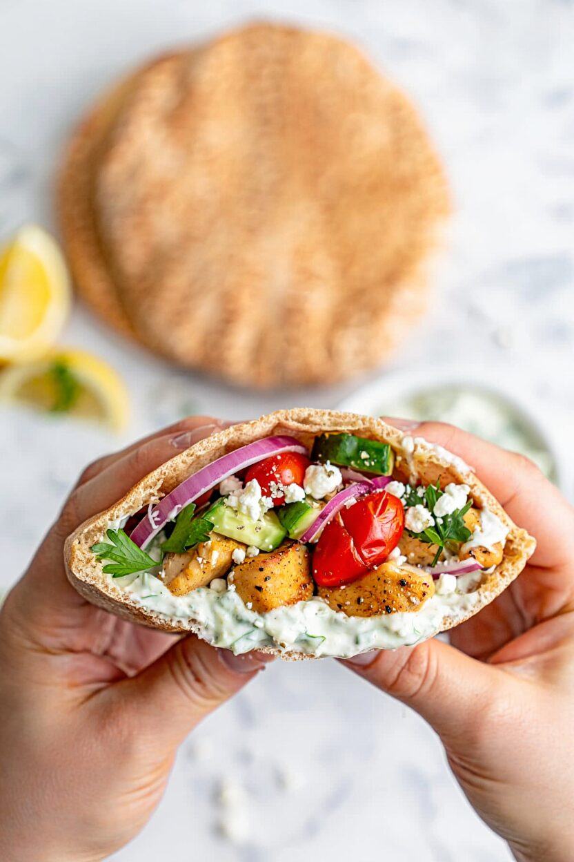 Greek Chicken Pita