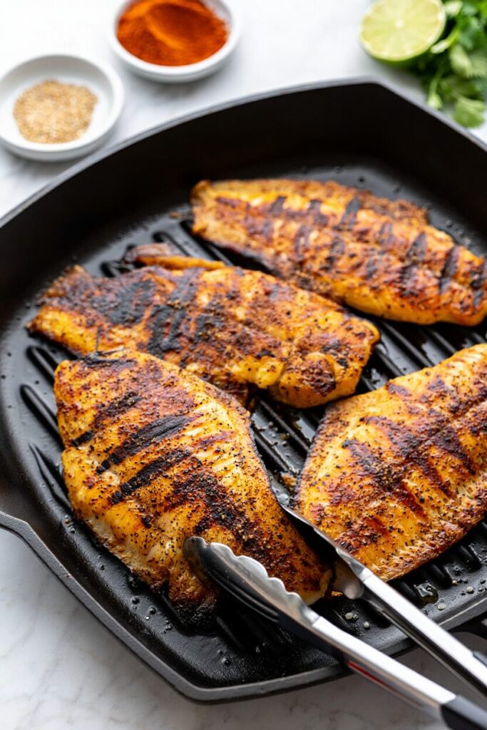 Grilled Tilapia with Mango Salsa