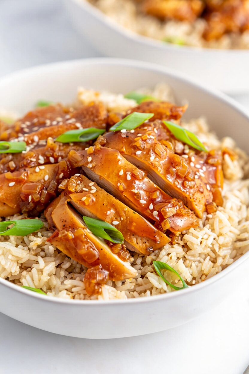 Honey Garlic Chicken and Rice