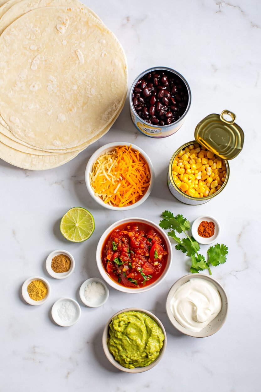 Black Bean and Corn Quesadillas