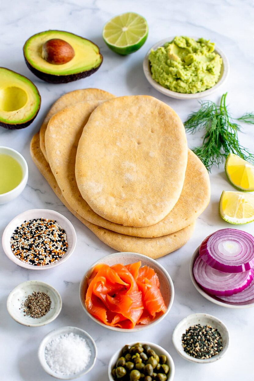 Avocado and Everything Bagel Flatbread