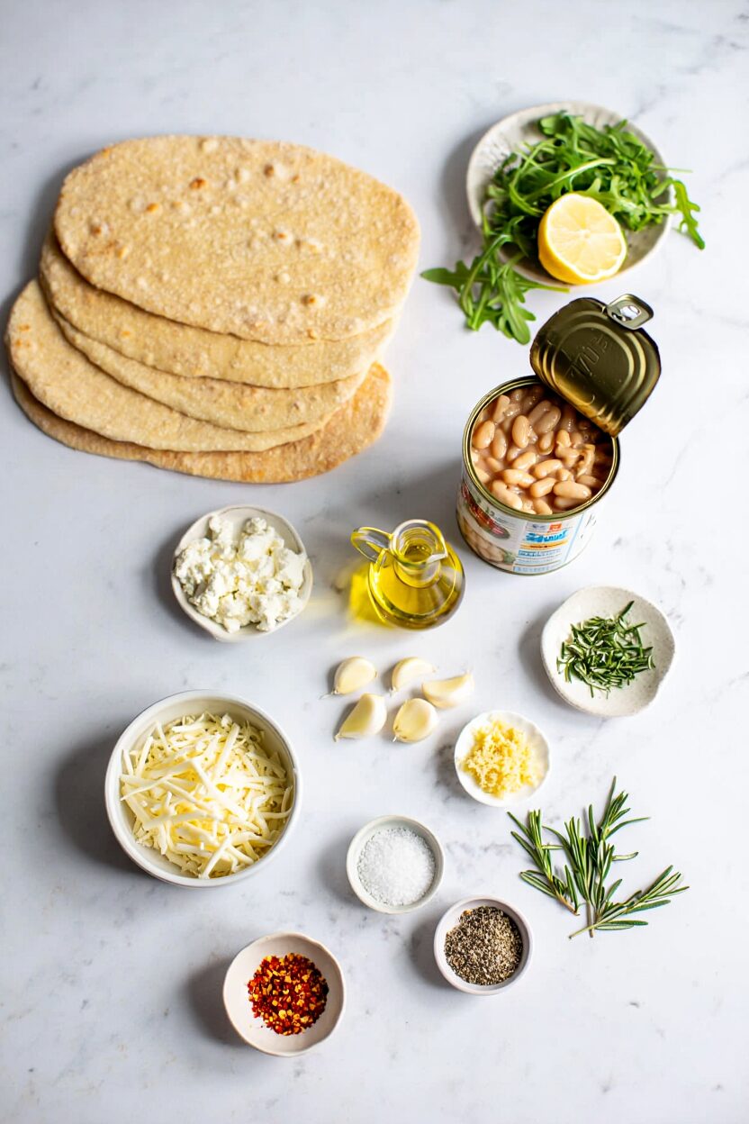 White Bean and Rosemary Flatbread
