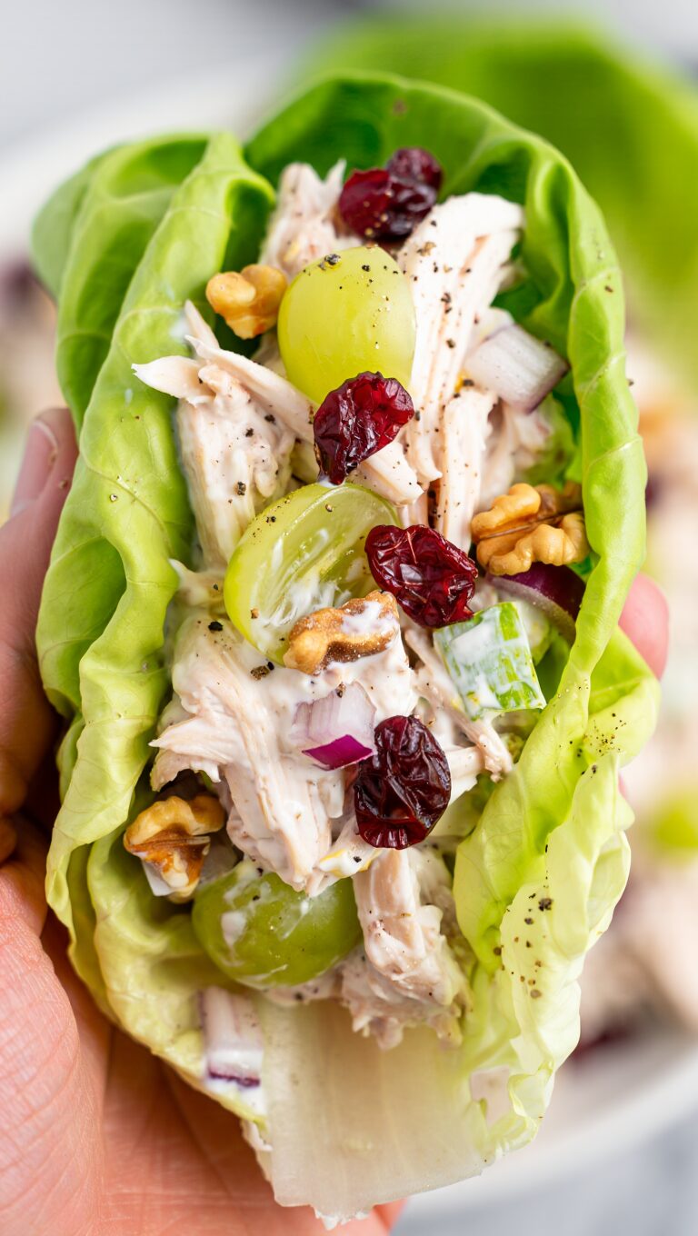 Greek Yogurt Chicken Salad Lettuce Wraps