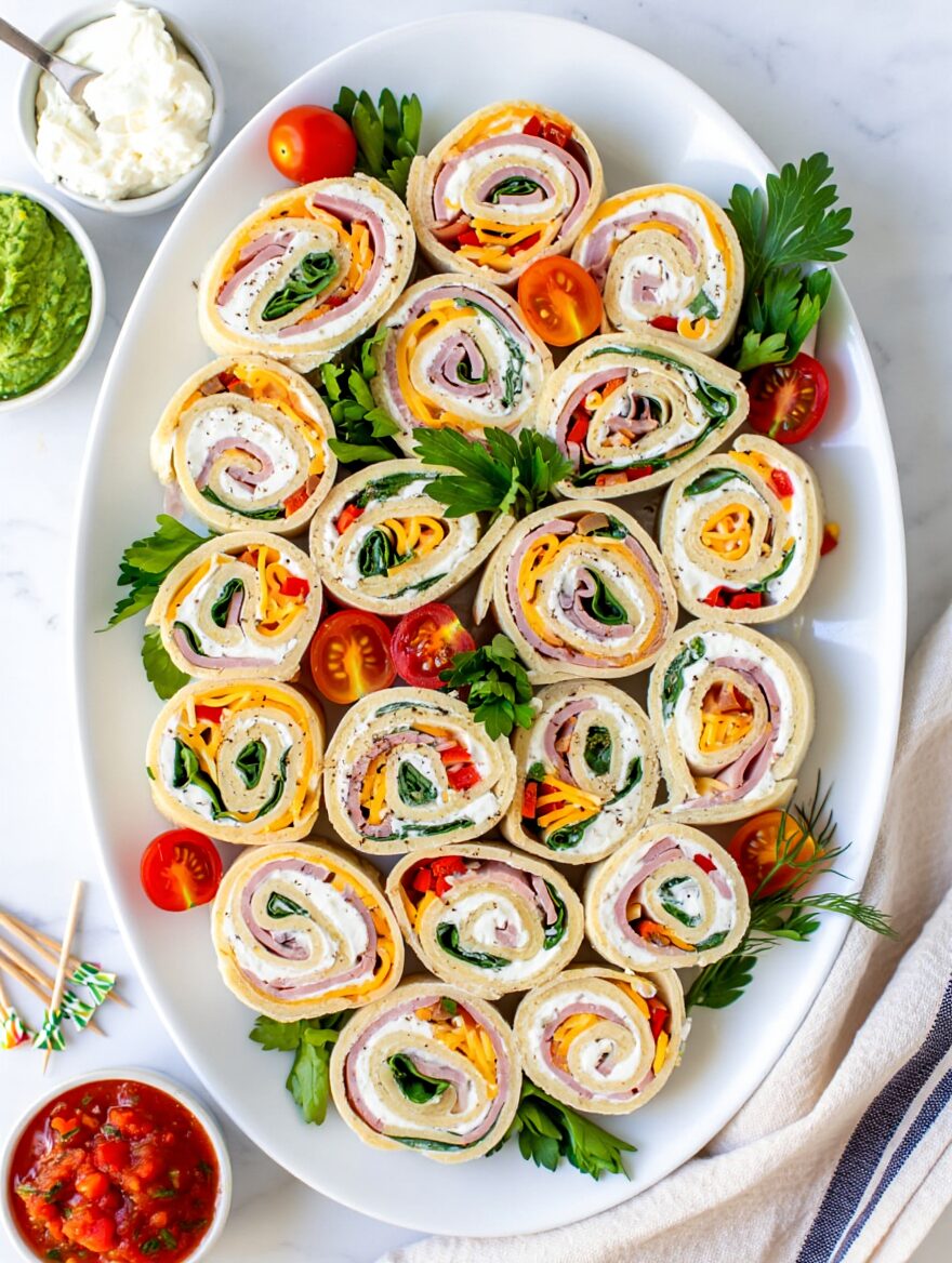 Cold Cut and Cream Cheese Pinwheels