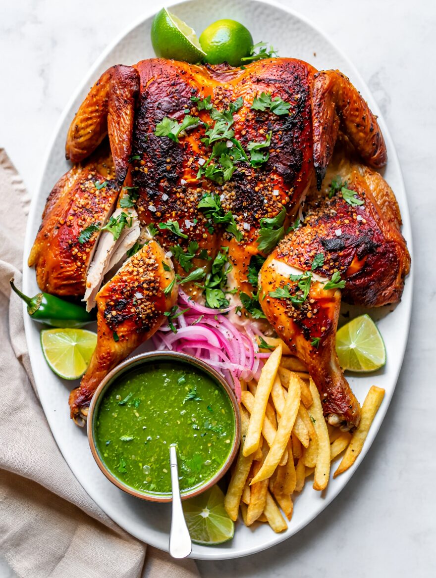 Peruvian Pollo a la Brasa Style Roasted Chicken