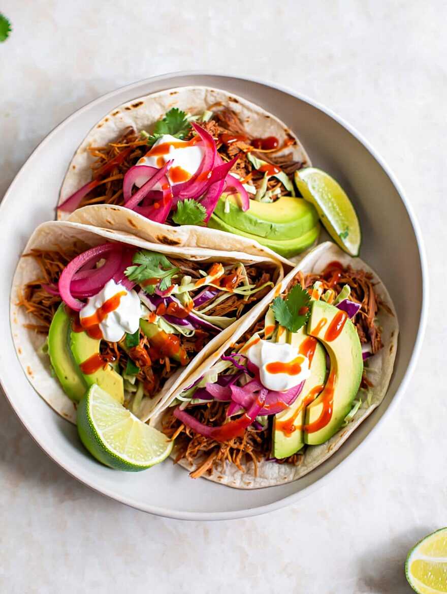 Slow Cooker Pulled Pork Tacos