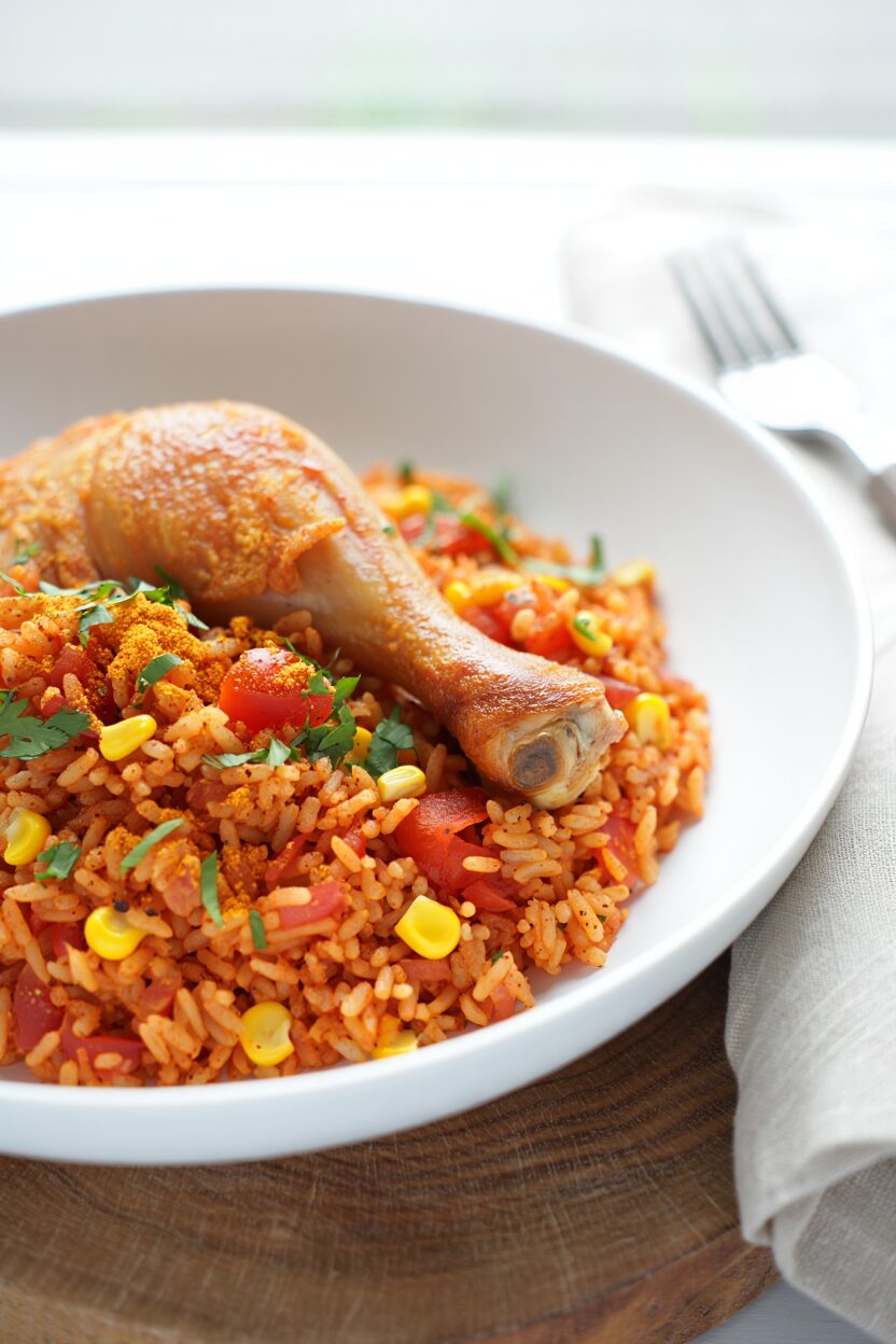 One-Pot Tomato Rice with Chicken