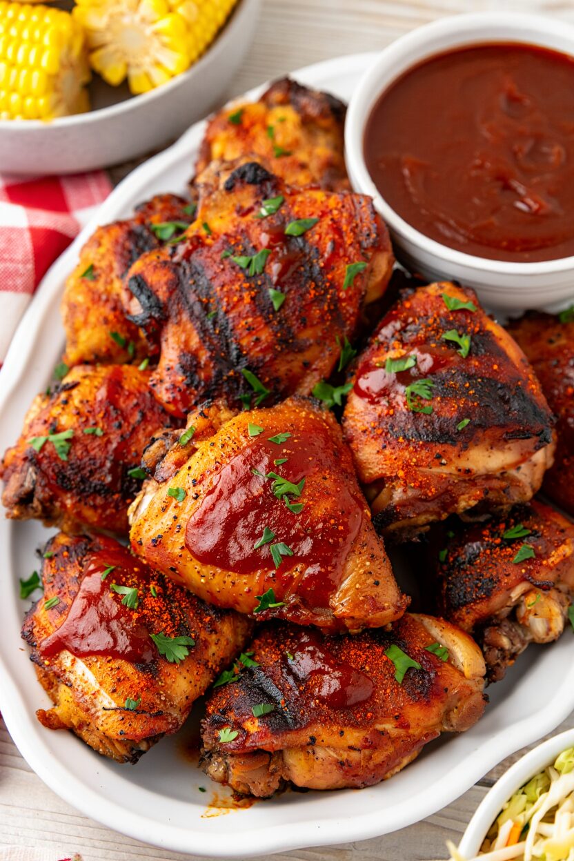 Classic BBQ Grilled Chicken Thighs