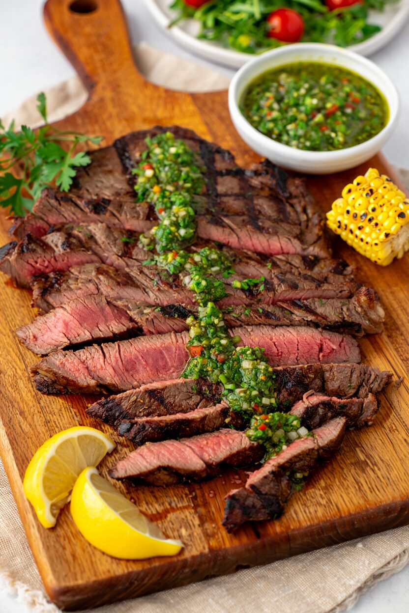 Grilled Steak with Chimichurri