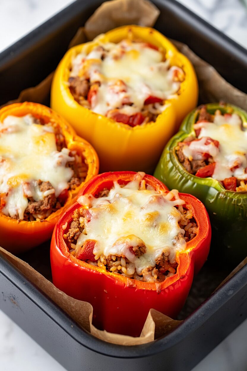 Air Fryer Stuffed Bell Peppers
