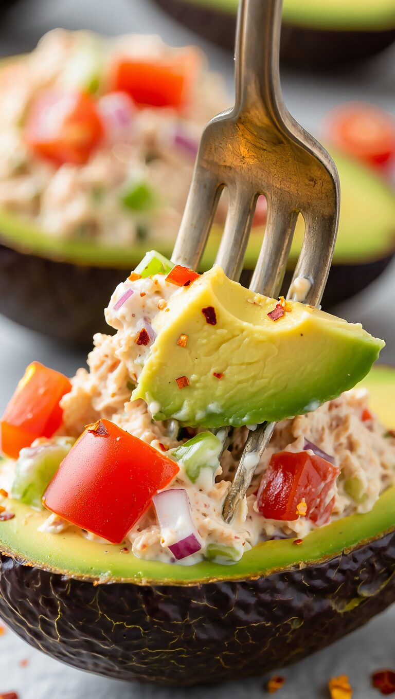 Tuna Stuffed Avocados