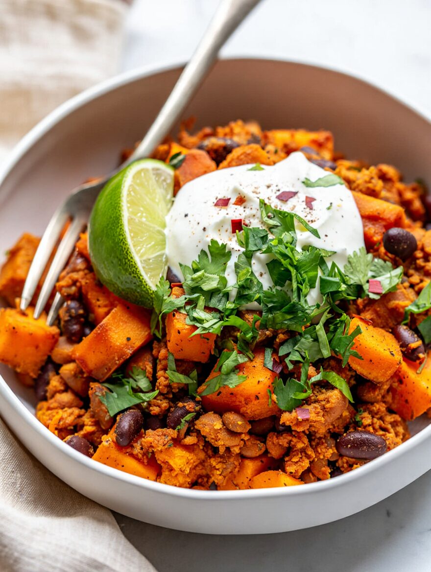 Ground Turkey and Sweet Potato Skillet