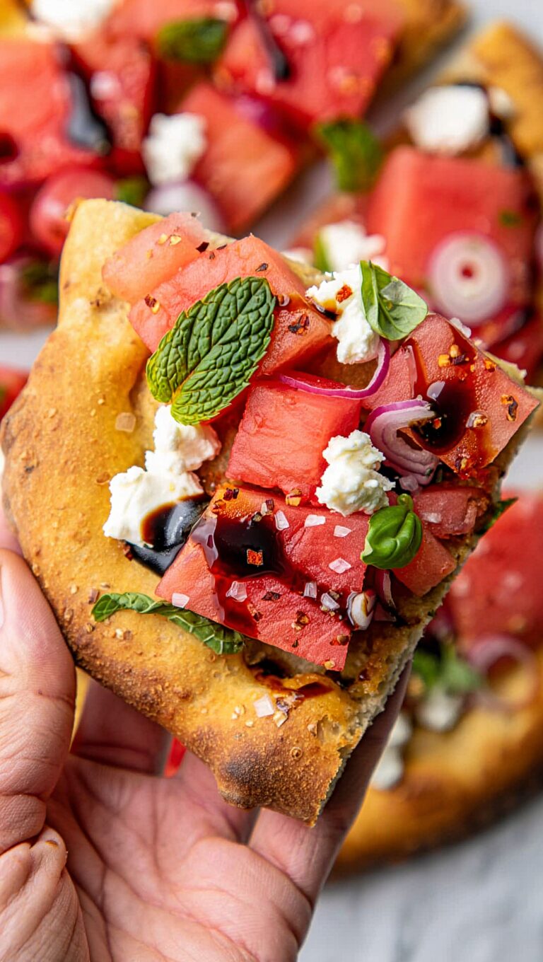 Watermelon and Feta Flatbread