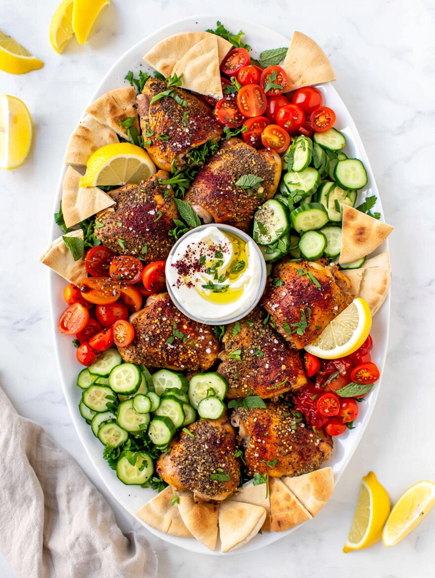 Za'atar and Sumac Roasted Chicken Thighs