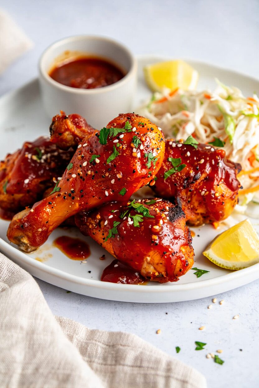 Baked BBQ Chicken Drumsticks