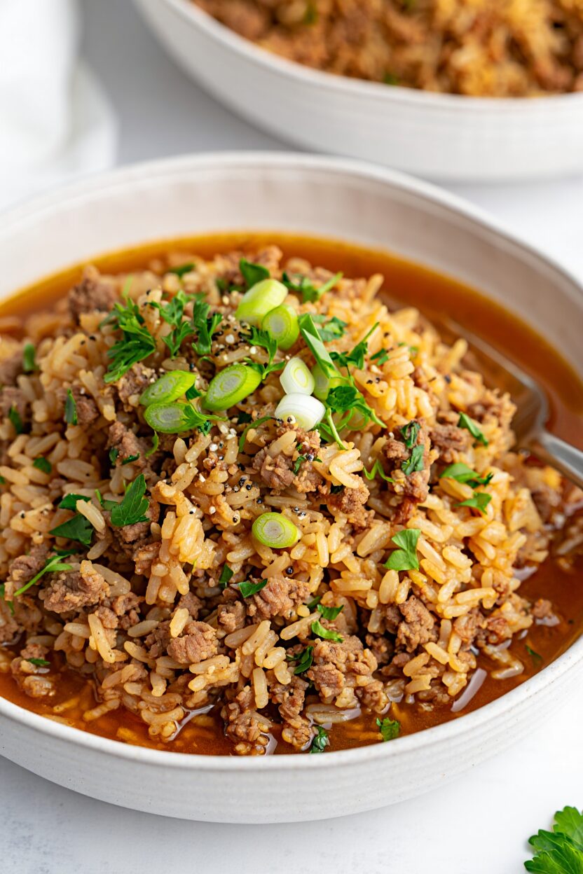 Ground Beef and Rice Skillet