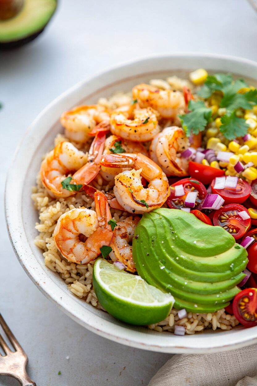 Key Lime Shrimp Bowls