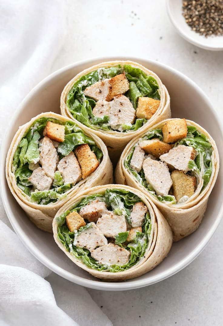 Chicken Caesar Wraps